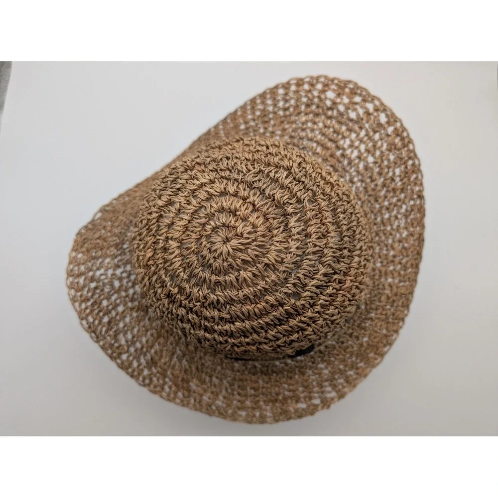Disney Parks Mickey Mouse Natural Fiber Straw Sun Hat Tan WDWLG24-NAT One Size